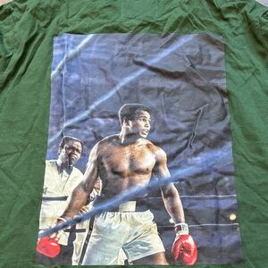 Boxing Legend Graphic Tee in Forest Green